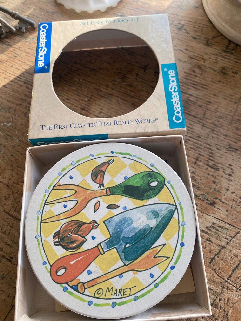 Vintage Gardener Maret Coasters set of 4